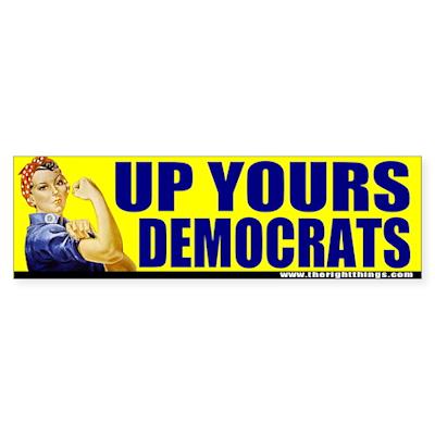 rosie_riveter_up_yours_democrats_bumper_sticker.jpg