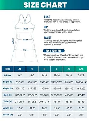 Womens Tennis Dress Workout Dress with Built-in Bra & Shorts