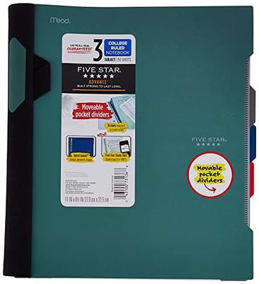 Five Star 1 Subject College Ruled Spiral Notebook (Colors May Vary)