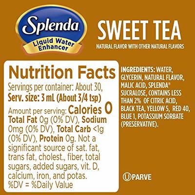 SPLENDA Liquid Water Enhancer Drops, Sugar Free, Zero Calorie