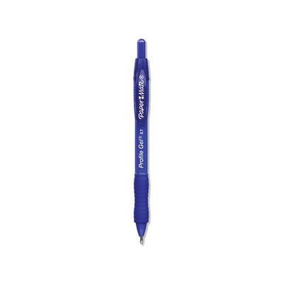 Paper Mate Gel Pen, Profile Retractable Pen, 0.5mm, Black, 12