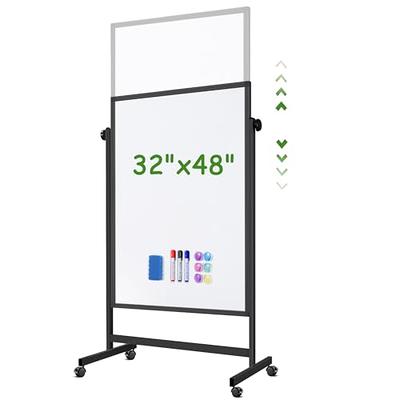 Rolling Magnetic Whiteboard 24 x 48 - Large Portable Dry Erase Board with  Stand - Double Sided Easel Style Whiteboard with Wheels - Mobile Stan for  Sale in Montclair, CA - OfferUp