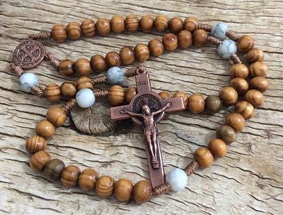 Pardon Crucifix Rosary, Wood Medjugorje Gold Plated Rosary. St Benedict &  Miraculous Medal Queen Of Peace Rosary - Yahoo Shopping