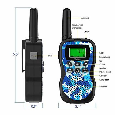 Kids Walkie Talkies 3 Miles Long Range,backlit Lcd, Walkie Talkies 2pcs