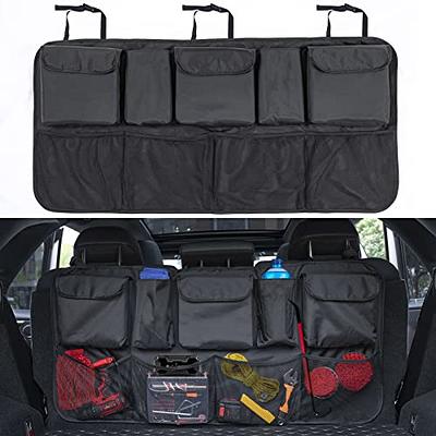 JUSTTOP Car Trunk Organizer for SUV, Large-Capacity Car Rear Seat Hanging  Organizer with 9 Storage Bag, Foldable Cargo Net Storage Space, Adjustable  Shoulder Strap, Black - Yahoo Shopping