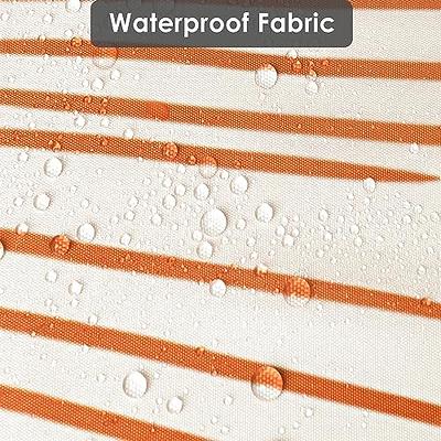 Ghroiep Mid Century Abstract Boho Orange Aesthetic Shower Curtain