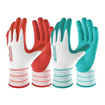 COOLJOB Gardening Gloves for Women and Ladies, 6 Pairs Breathable