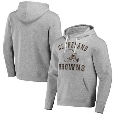 Fanatics Men's Branded Heathered Gray, Gray Cleveland Browns Team Ombre T- shirt