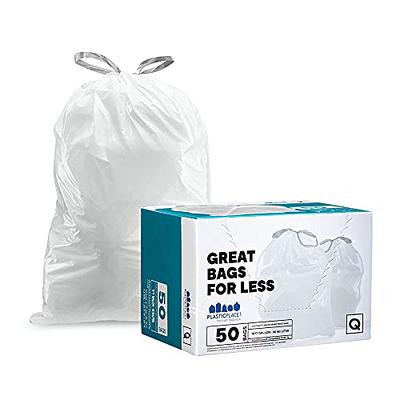 MOXIE 13-Gallons White Plastic Kitchen Drawstring Trash Bag (130-Count) in  the Trash Bags department at