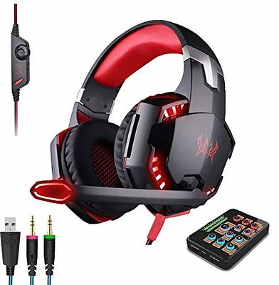 Gaming Headset Mic LED 3.5mm Headphones Stereo Surround For PC PS4 Xbox ONE  iPad