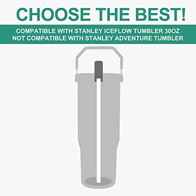 6PCS Replacement Straws Compatible with Stanley IceFlow Stainless Steel  Tumbler 30 oz, Reusable Plastic Straws Compatible Apply to Stanley IceFlow  40