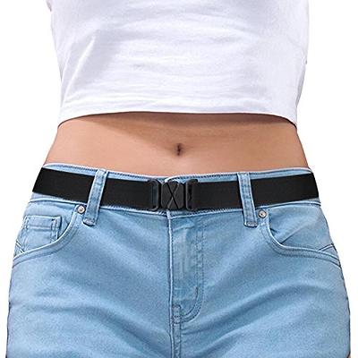 SUOSDEY No Buckle Elastic Stretch Belts for Men and Women, Comfortable  Invisible Belts for Jeans Pants