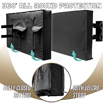 Outdoor TV Cover 48 to 50 Inch Weatherproof, Waterproof Outside TV Covers Heavy  Duty 600D Oxford