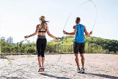 SPORTBIT Adjustable Jump Rope for Speed Skipping. Lightweight Jump