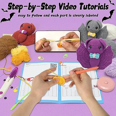 Halloween Crochet Kit for Beginners,Crochet Starter Kit with Video