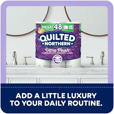 Quilted Northern Ultra Plush Toilet Paper, 32 Mega Rolls = 128 Regular  Rolls, 3-Ply Bath Tissue (Packaging May Vary), 8 Count (Pack of 4)