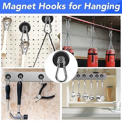 LOVIMAG Magnetic Hooks, 70LBS Strong Magnetic Hooks Black