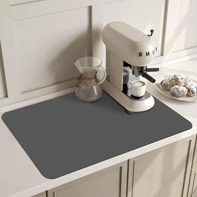 COBETE Dish Drying Mat Coffee Mat,Silicone Folding Drying Mat For