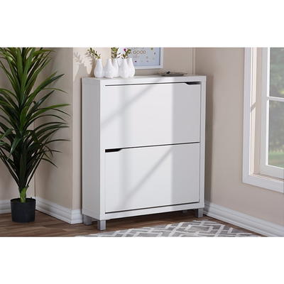 Baxton Studio Bauer 4-Drawer Bathroom Storage Cabinet in White