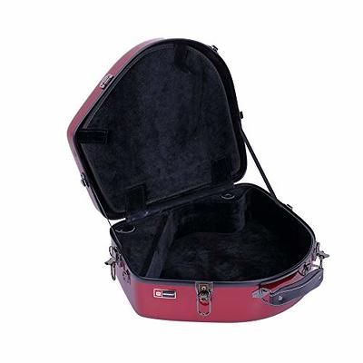 Crossrock French Horn Case, Fiberglass Hardshell Bell Detachable