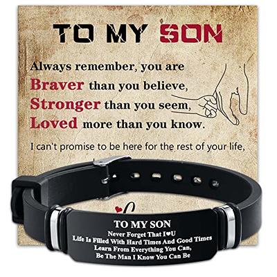 Daily Reminder Motivational Wristbands - I Love You Mom