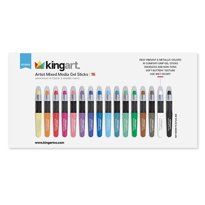 Kingart, Gel Stick Artist Mixed Media Multicolor Crayons, Set of 12, for  All Ages - Yahoo Shopping