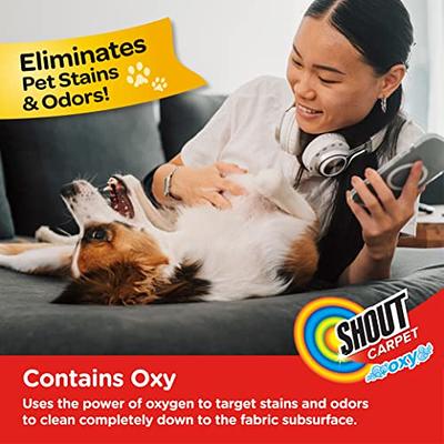 SHOUT Pets Enzymatic Stain & Odor Remover for Carpeting