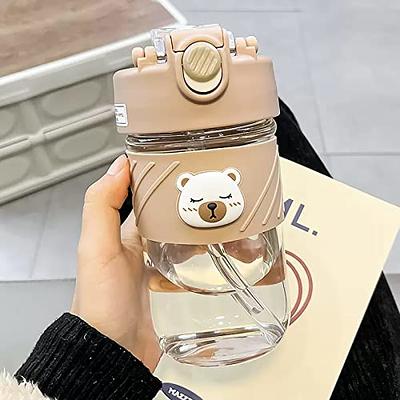 24OZ Kids Water Bottle for School Boys Girl Cup With Straw BPA Free Cute  Cartoon Leakproof Mug Portable Travel Drinking Tumbler