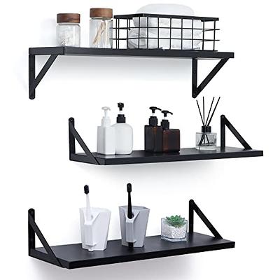 Matte Black Wall Shelves