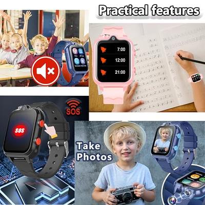 Smart Watch for Kids, 4G Kids Phone Smartwatch with GPS Tracker, WiFi, SMS,  Call,Voice & Video Chat,Bluetooth,Audio Recording,Alarm,Pedometer, Wrist