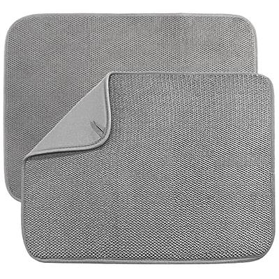 FLYWAKE Stone Dish Drying Mat, Diatomaceous Earth Stone Dish Mat, Highly  Absorbent Fast Drier Stone for Kitchen Counter ( light gray 12x16 inch)