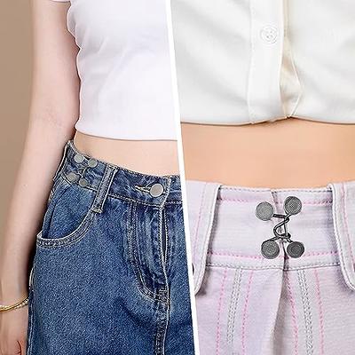 Pants Waist Tightener for Pants Women Waist Adjuster Waistband Jean Button  Pins