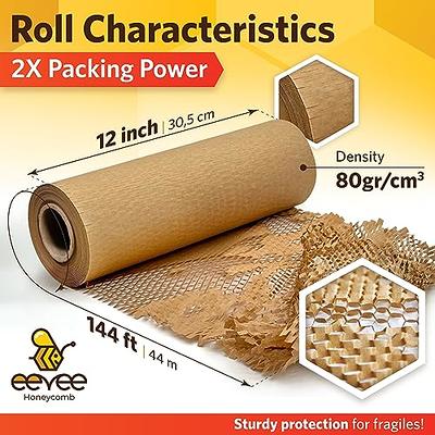 Honeycomb Wrapping Paper For Moving and Shipping 12” x 144' Honeycomb  Packing Supplies for Moving Paper Roll Biodegradable Alternative to Foam and  Bubble Cushioning Wrap - Yahoo Shopping