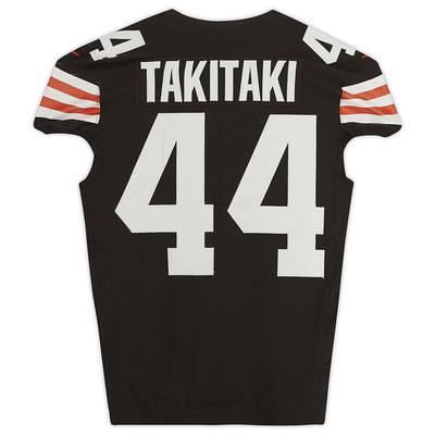 Sione Takitaki Cleveland Browns Game-Used #44 White Jersey vs. Buffalo  Bills on November 20, 2022 - Unsigned NFL Game Used Jerseys at 's  Sports Collectibles Store