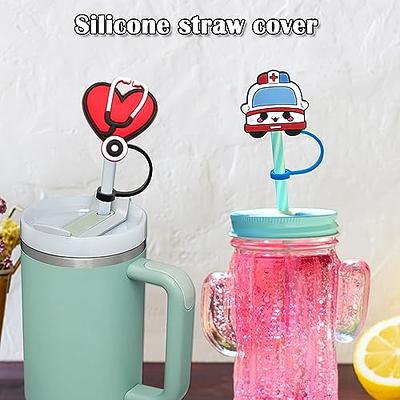 24Pcs Silicone Straw Tips Cover Set, 8-10mm Straw Cover for Stanley Cup  Compatible with Stanley 30&40 Oz Tumbler with Handle Dust-Proof Straw  Covers Drinking Straw Toppers Fun Decoration. 