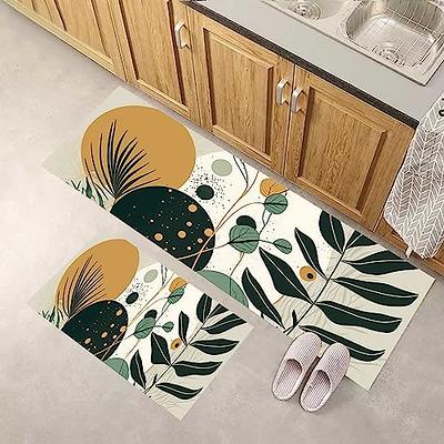 Ailsan Kitchen Mat Sets 2 Piece,Cushioned Anti-Fatigue PVC Kitchen