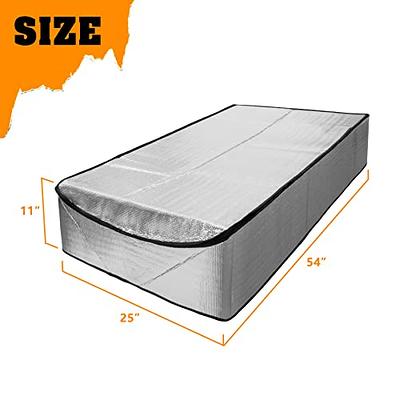 Attic Stairs Insulation Cover with Easy Zipper Access Double-Sided Aluminum  Foil Door Insulator Kit Ladder Insulation Cover