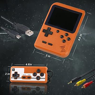 16 Bit Handheld Game Console for Kids Adults, 3.0'' Large Screen Preloaded  230 HD Classic Retro Video Games with USB Rechargeable Battery & 3 Game