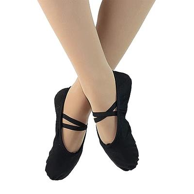 Canvas Split-Sole Ballet Shoe