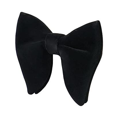 PACGOTH Bow Ties for Men Pre-Tie Bow Tie Vintage Tuxedo Oversized Velvet  Bowtie Cufflinks Pocket Square Sets for Wedding & Party with gift Box  (Black) - Yahoo Shopping