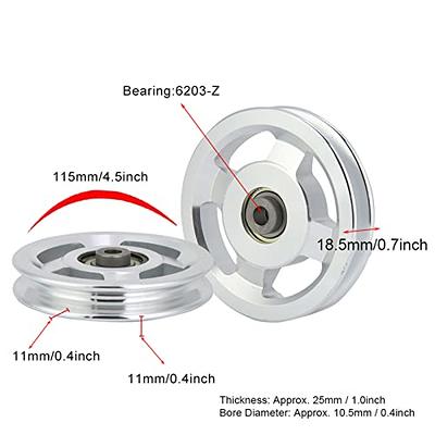 Lat Pulley System,3.54 In/90 Mm Cable Pulley 360 Degree Rotation