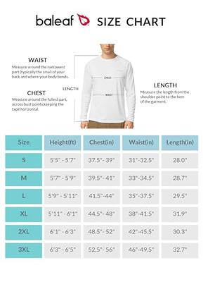 BALEAF Men's Sun Protection Shirts UV SPF T-Shirts UPF 50+ Long Sleeve Rash  Guard Fishing Running Quick Dry White Size M - Yahoo Shopping