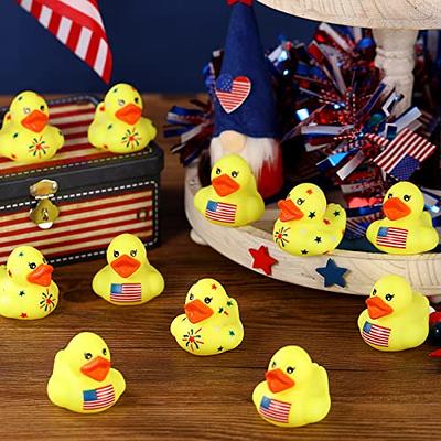 48 Pcs Patriotic Rubber Ducks 4th of July Labor Day Rubber Ducks