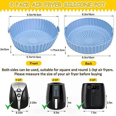 6.5/7.5 Inch Air Fryer Silicone Pot Non Stick Air Fryer