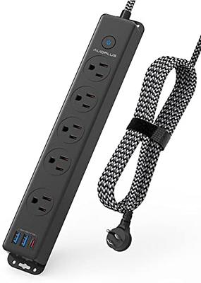 10 FT Power Strip Surge Protector with USB C Ports, 5 Outlets 3 USB Ports,  Flat Plug Braided Extension Cord, Mountable Power Strips with Overload  Protection for Home, Office, Dorm - Yahoo Shopping