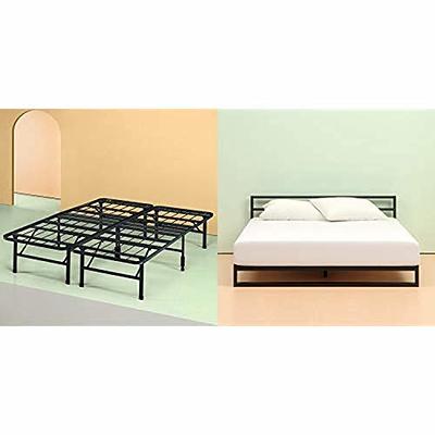 Flash Furniture 14 Inch Metal Platform Bed Frame With 12 Inch Pocket Spring  Mattress In A Box And 2 Inch Cool Gel Memory Foam Topper : Target