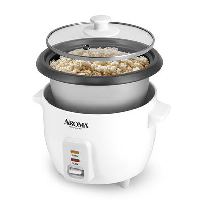 Aroma® 6 Cup Non-Stick Rice & Grain Cooker, White - Yahoo Shopping