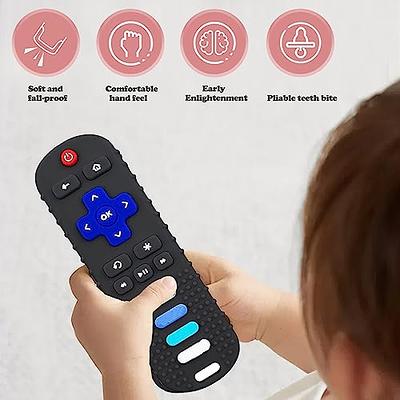 Remote Control Teether Toy for Babies,Baby Teething Toys Tv Remote Shape  with Pacifier Clip（Black） - Yahoo Shopping