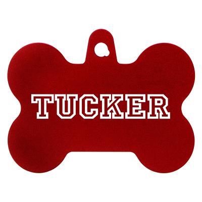 TagWorks® Elegance Collection Chrome Bone Personalized Pet ID Tag
