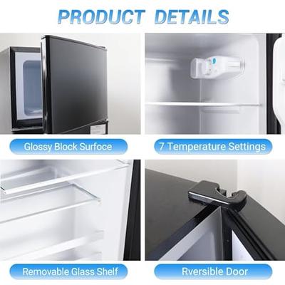 5.0 Cubic Feet Chest Freezer with Removable Basket, from 6.8 to -4 Free  Standing Compact Fridge Freezer for Home/Kitchen/Office/Bar (WHITE)… :  Appliances 